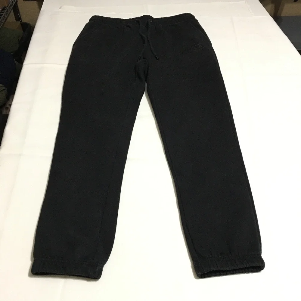 Von Dutch Sweatpants Large Black Logo Drawstring Joggers